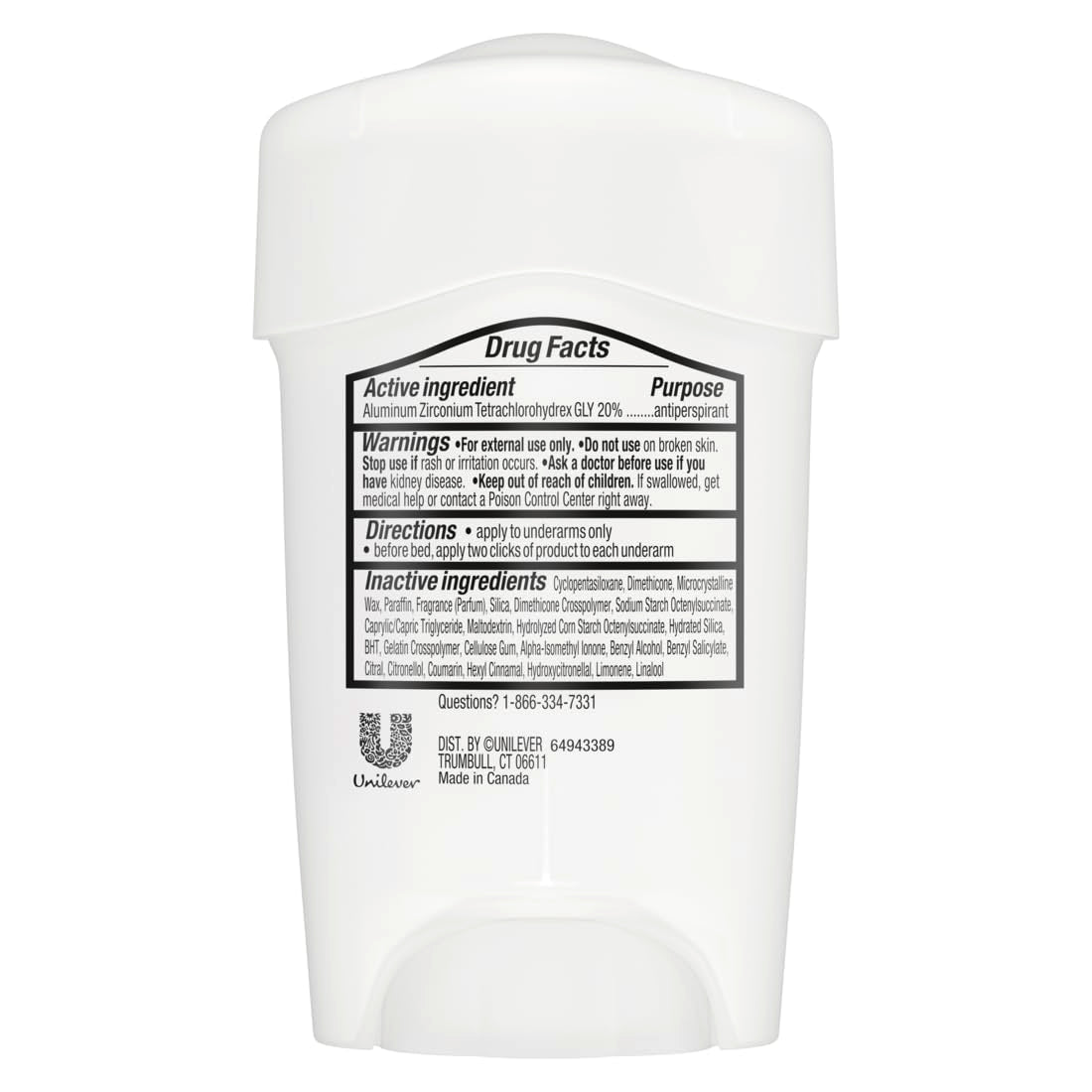 Degree Clinical Protection Antiperspirant Deodorant 72-Hour Sweat & Odor Protection 5-In-1 Antiperspirant for Women 1.7 Oz
